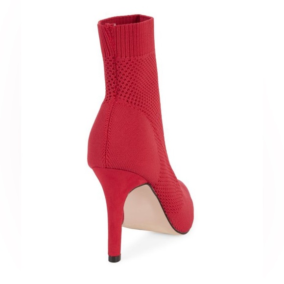 Red stiletto sock bootie - Picture 3 of 15